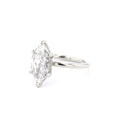 1.6mm Kayla Marquise High Polish Engagement Rings Princess Bride Diamonds