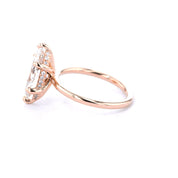 1.6mm Kayla Marquise High Polish Engagement Rings Princess Bride Diamonds