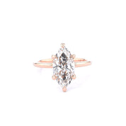 1.6mm Kayla Marquise High Polish Engagement Rings Princess Bride Diamonds