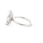 1.6mm Kayla Marquise High Polish Engagement Rings Princess Bride Diamonds