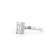 1.6mm Leah Elongated Cushion High Polish Engagement Rings Princess Bride Diamonds