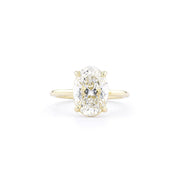 1.6mm Leah Oval High Polish Engagement Rings Princess Bride Diamonds