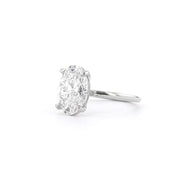 1.6mm Leah Oval High Polish Engagement Rings Princess Bride Diamonds
