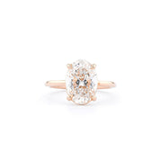 1.6mm Leah Oval High Polish Engagement Rings Princess Bride Diamonds