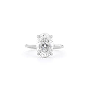 1.6mm Leah Oval High Polish Engagement Rings Princess Bride Diamonds