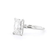 1.6mm Leah Radiant High Polish Engagement Rings Princess Bride Diamonds