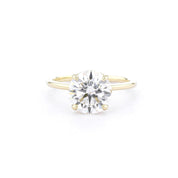 1.6mm Leah Round High Polish Engagement Rings Princess Bride Diamonds