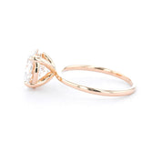 1.6mm Leah Round High Polish Engagement Rings Princess Bride Diamonds