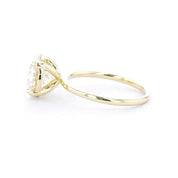1.6mm Leah Round High Polish Engagement Rings Princess Bride Diamonds