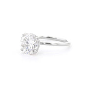 1.6mm Leah Round High Polish Engagement Rings Princess Bride Diamonds
