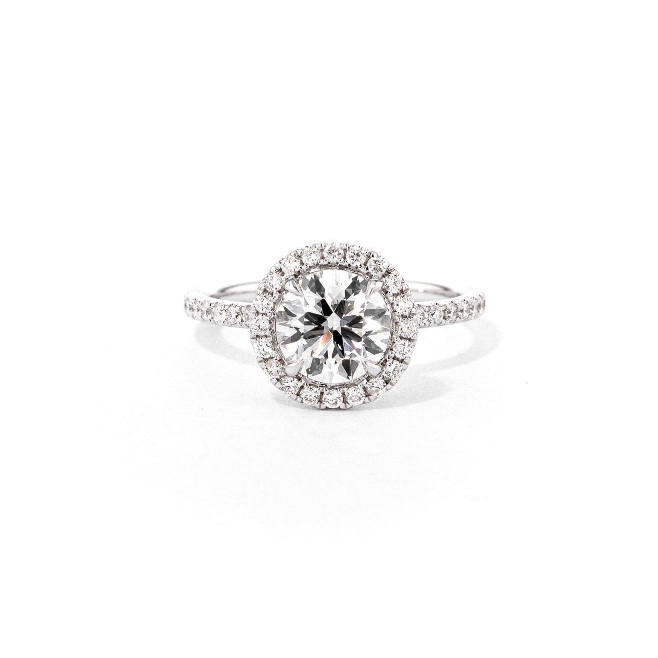 1.6mm Leilani Round Engagement Rings Princess Bride Diamonds
