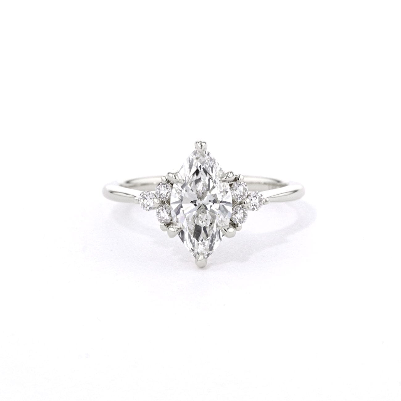 1.6mm Lindsey Marquise Engagement Rings Princess Bride Diamonds