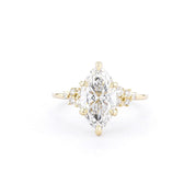 1.6mm Luna Marquise Engagement Rings Princess Bride Diamonds