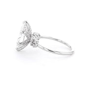 1.6mm Luna Marquise Engagement Rings Princess Bride Diamonds