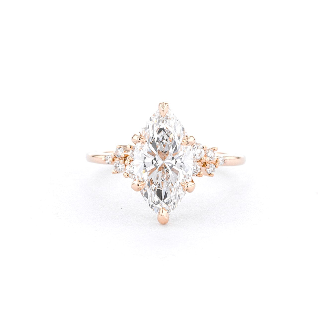 1.6mm Luna Marquise Engagement Rings Princess Bride Diamonds