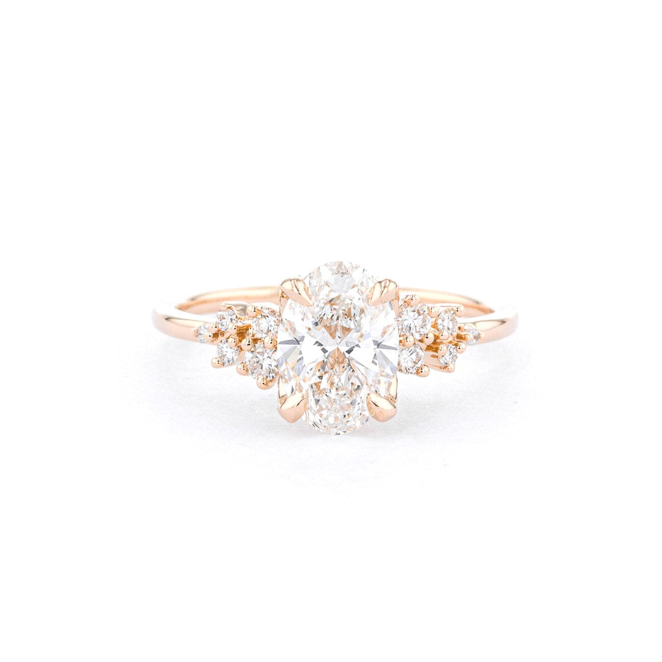 1.6mm Luna Oval Engagement Rings Princess Bride Diamonds