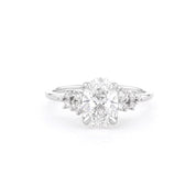 1.6mm Luna Oval Engagement Rings Princess Bride Diamonds