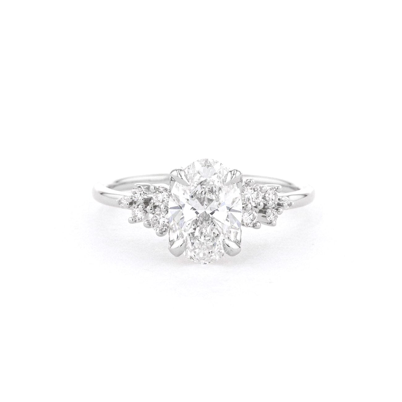 1.6mm Luna Oval Engagement Rings Princess Bride Diamonds