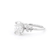 1.6mm Luna Oval Engagement Rings Princess Bride Diamonds