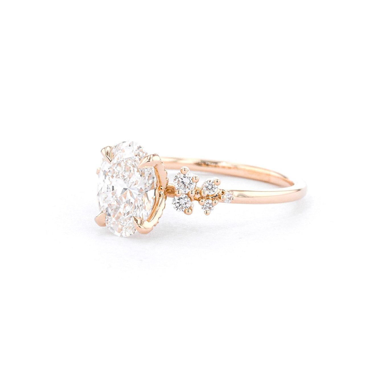 1.6mm Luna Oval Engagement Rings Princess Bride Diamonds