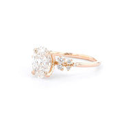 1.6mm Luna Oval Engagement Rings Princess Bride Diamonds