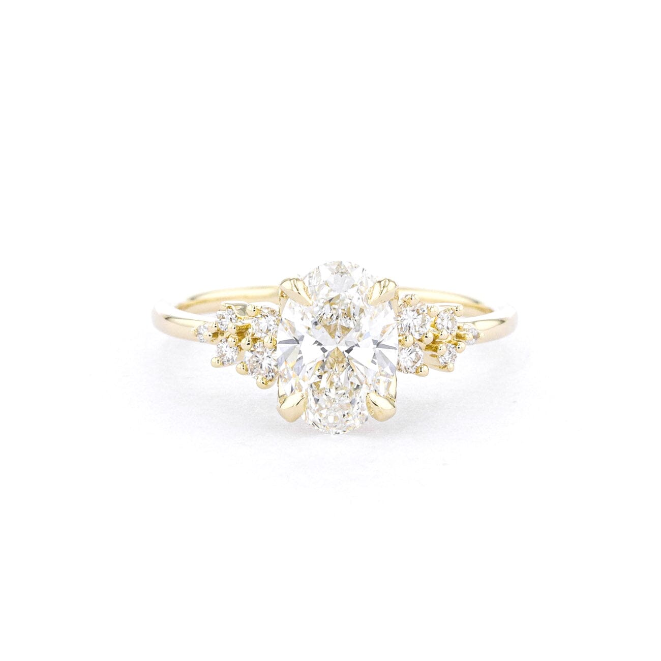 1.6mm Luna Oval Engagement Rings Princess Bride Diamonds