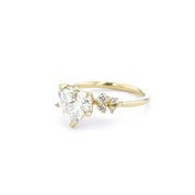 1.6mm Nova Heart Engagement Rings Princess Bride Diamonds