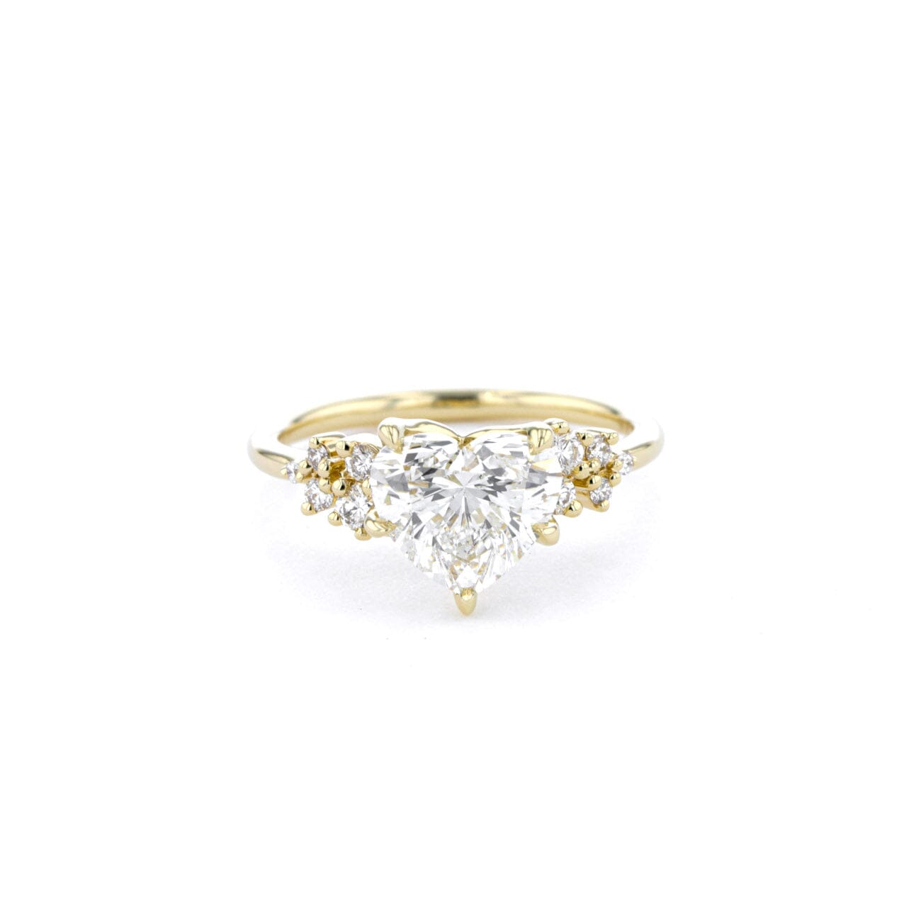 1.6mm Nova Heart Engagement Rings Princess Bride Diamonds