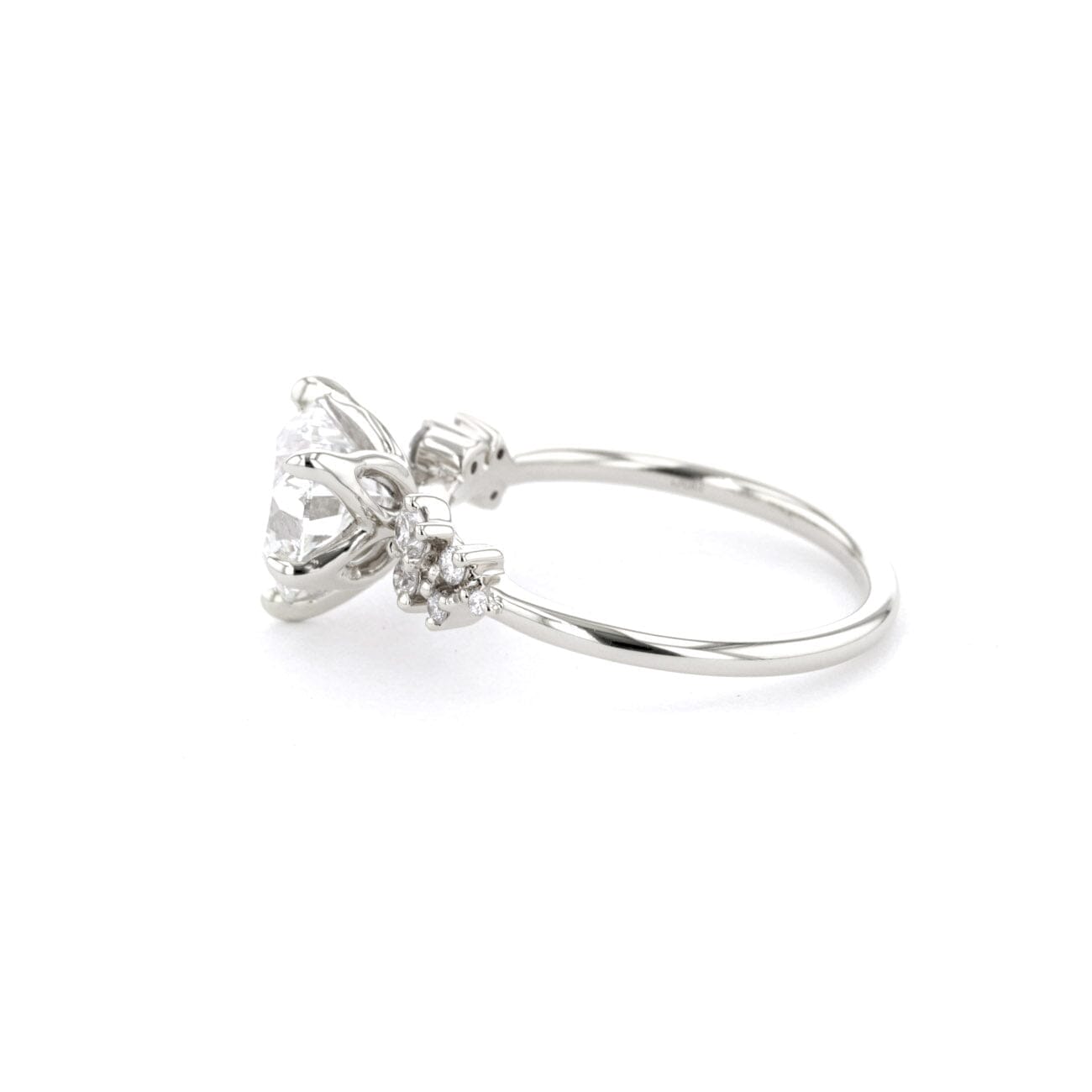1.6mm Nova Heart Engagement Rings Princess Bride Diamonds