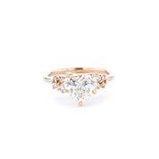 1.6mm Nova Heart Engagement Rings Princess Bride Diamonds
