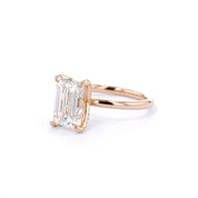 1.6mm Samantha Emerald High Polish Engagement Rings Princess Bride Diamonds