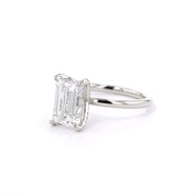 1.6mm Samantha Emerald High Polish Engagement Rings Princess Bride Diamonds