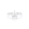 1.6mm Samantha Pear High Polish Engagement Rings Princess Bride Diamonds 