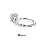 1.6mm Samantha Round Engagement Rings Princess Bride Diamonds 