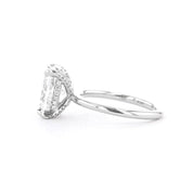 1.6mm Shelby Cushion High Polish Engagement Rings Princess Bride Diamonds