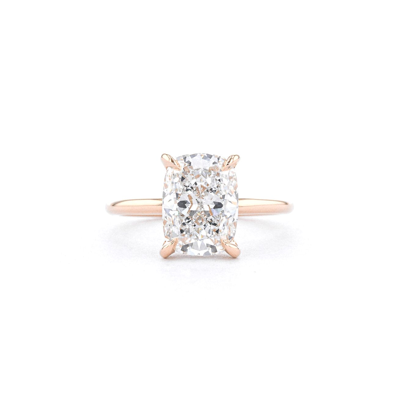 1.6mm Shelby Cushion High Polish Engagement Rings Princess Bride Diamonds