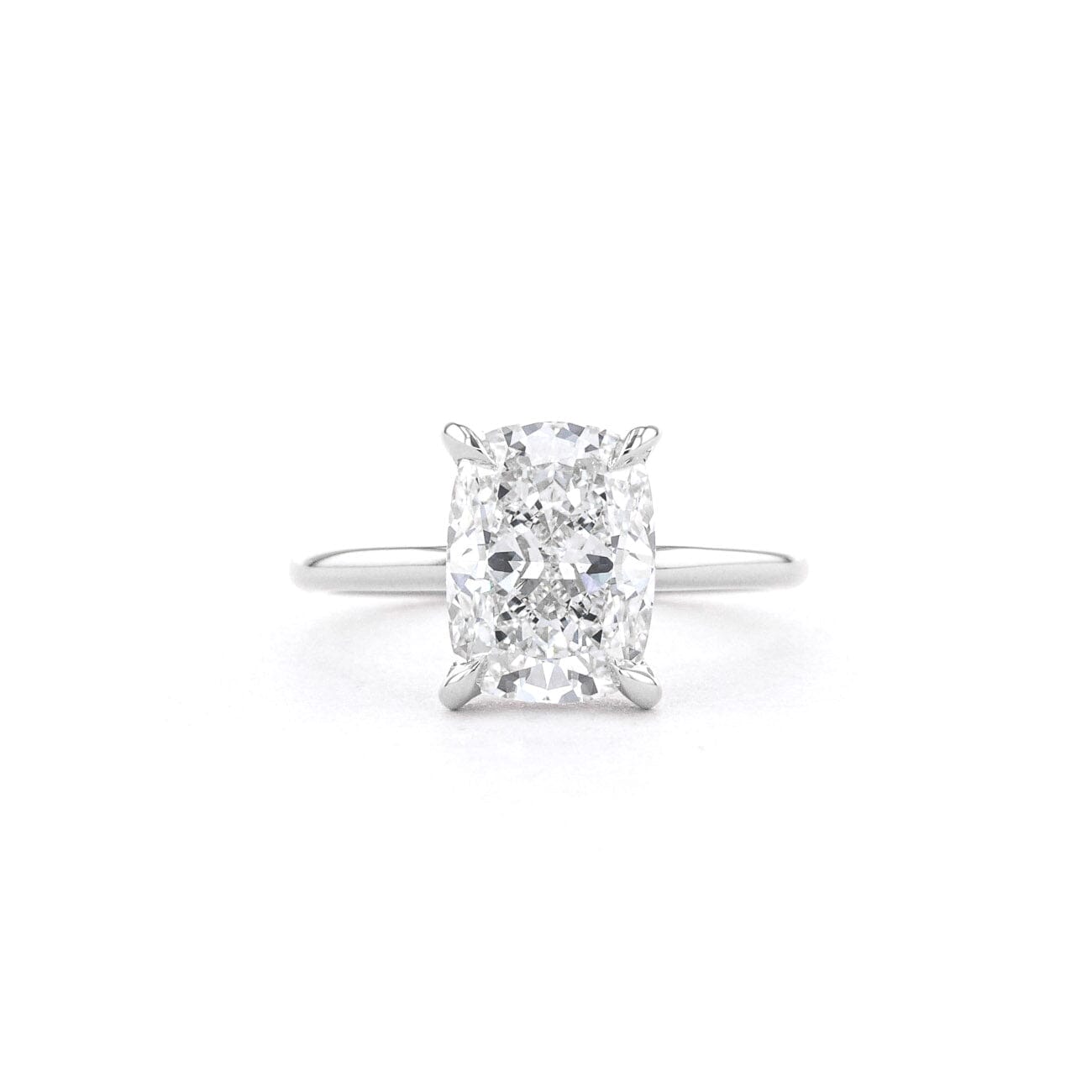1.6mm Shelby Cushion High Polish Engagement Rings Princess Bride Diamonds