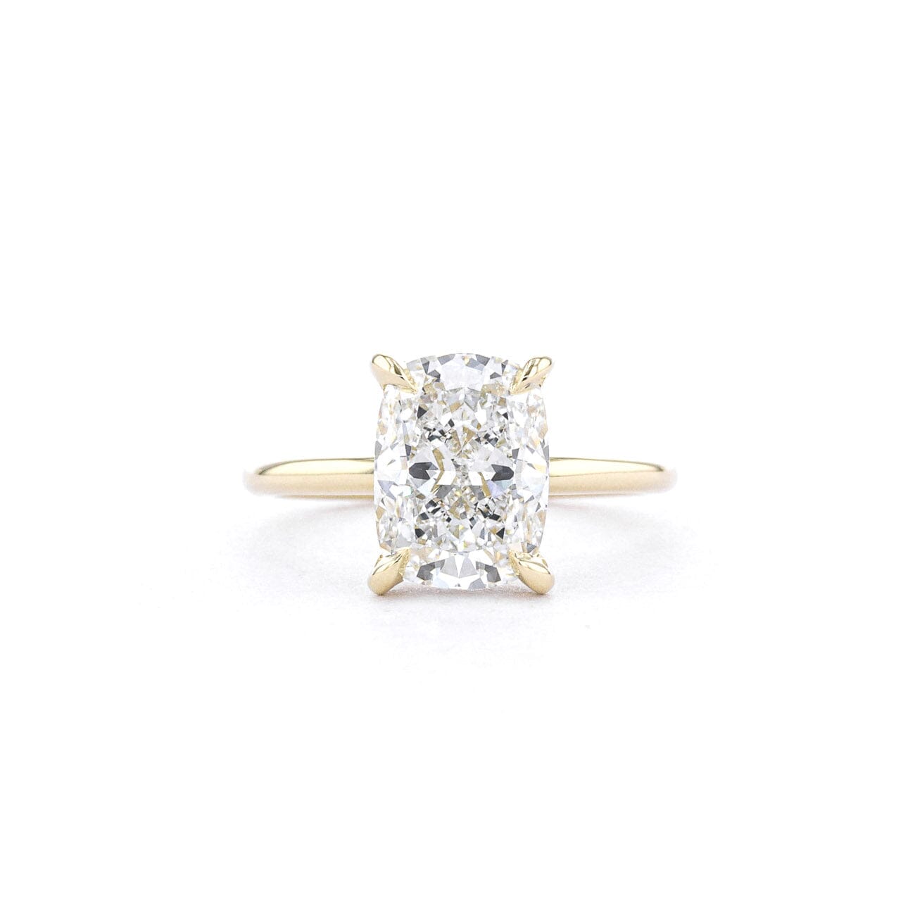 1.6mm Shelby Cushion High Polish Engagement Rings Princess Bride Diamonds