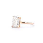 1.6mm Shelby Cushion High Polish Engagement Rings Princess Bride Diamonds