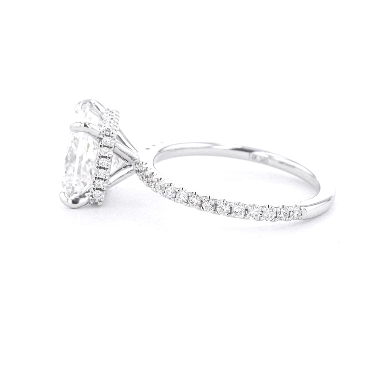 1.6mm Stephanie Princess Cut Engagement Rings Princess Bride Diamonds