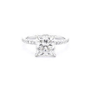 1.6mm Stephanie Princess Cut Engagement Rings Princess Bride Diamonds
