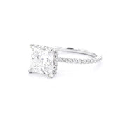 1.6mm Stephanie Princess Cut Engagement Rings Princess Bride Diamonds