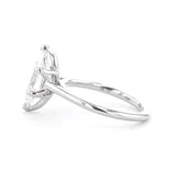 1.6mm Victoria Marquise High Polish Engagement Rings Princess Bride Diamonds
