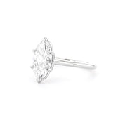 1.6mm Victoria Marquise High Polish Engagement Rings Princess Bride Diamonds
