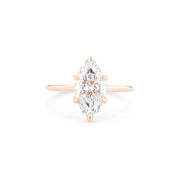 1.6mm Victoria Marquise High Polish Engagement Rings Princess Bride Diamonds