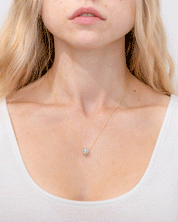 1.71ct E-VS1 Round Lab Diamond 14k Yellow Gold Pendant Necklaces Princess Bride Diamonds