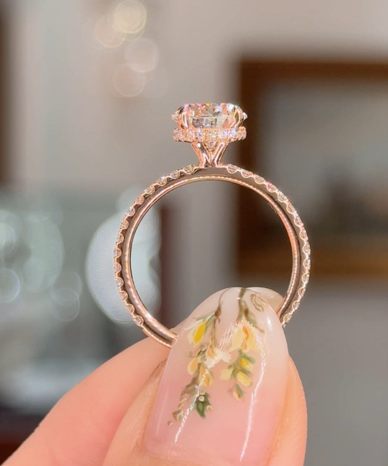 1.74ct E-VS2 Round Lab Diamond Stephanie Engagement Rings Princess Bride Diamonds 