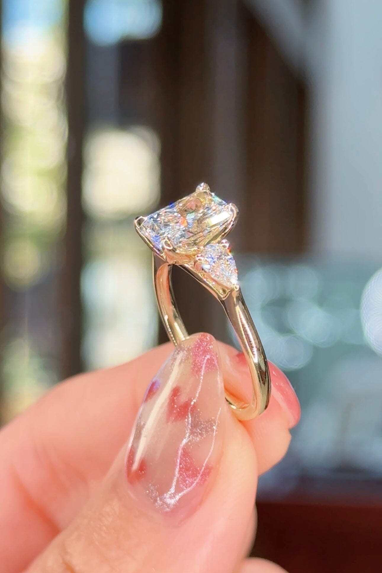 1.75ct D-VS1 Radiant Lab Diamond Lisa Engagement Rings Princess Bride Diamonds