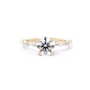 1.8mm Azalea Round Engagement Rings Princess Bride Diamonds
