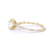 1.8mm Azalea Round Engagement Rings Princess Bride Diamonds